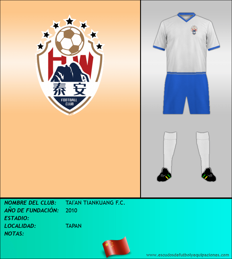 Escudo de TAI'AN TIANKUANG F.C.