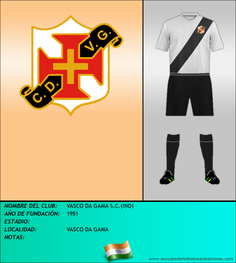 Escudo de VASCO DA GAMA S.C.(IND)