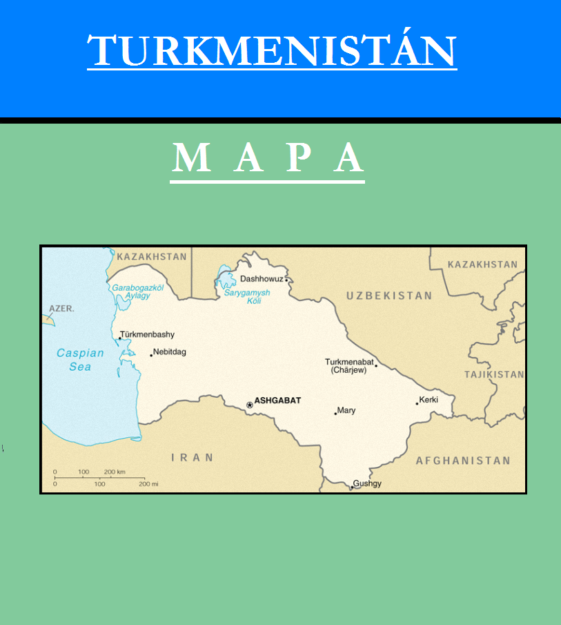 Escudo de MAPA DE TURKMENISTÁN