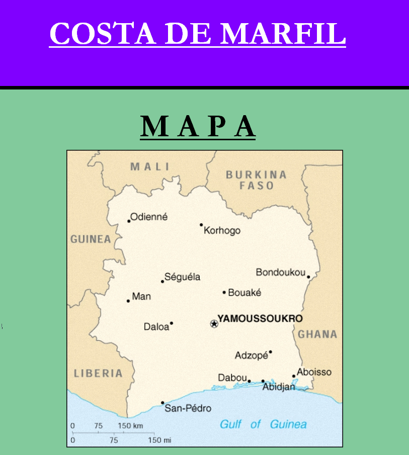 Escudo de MAPA DE COSTA DE MARFIL