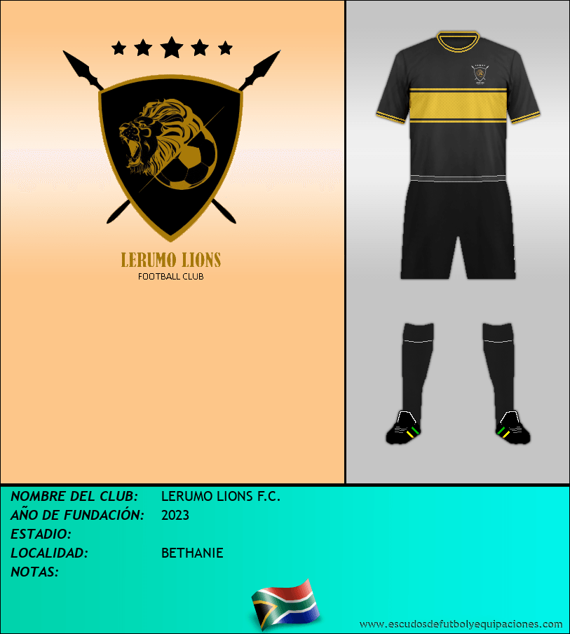 Escudo de LERUMO LIONS F.C.