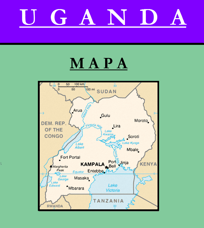 Escudo de MAPA DE UGANDA