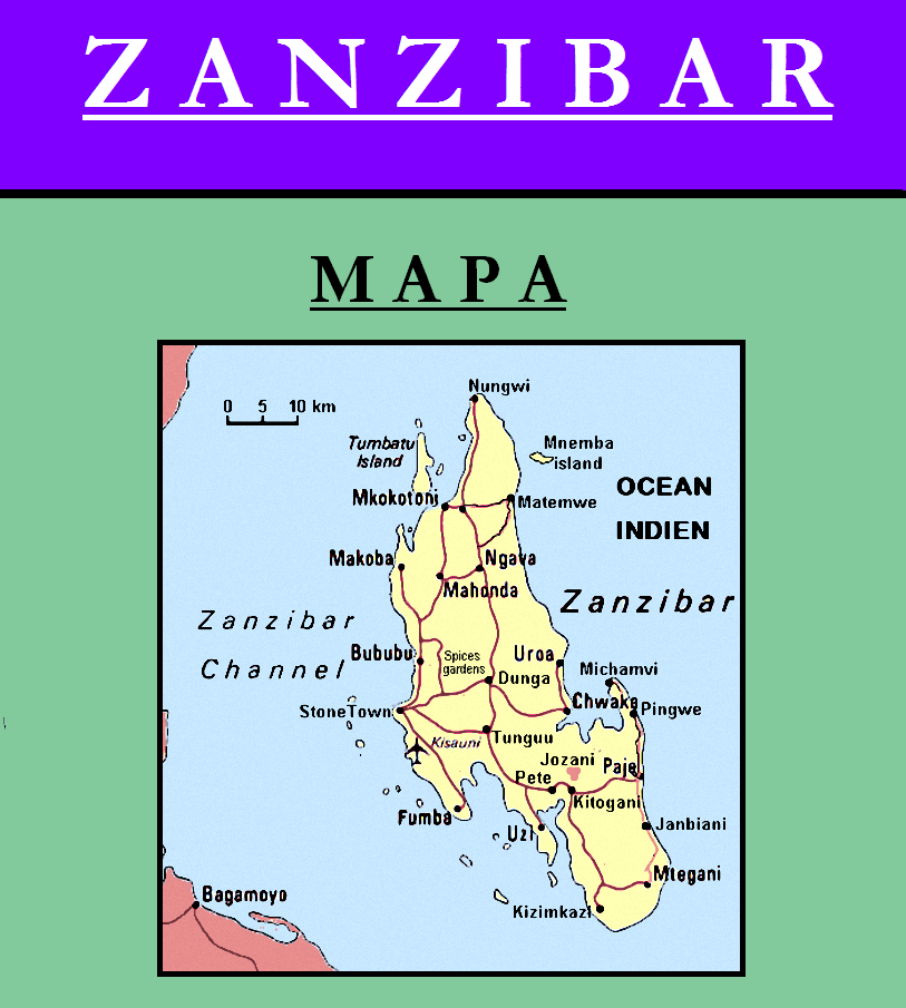 Escudo de MAPA DE ZANZÍBAR