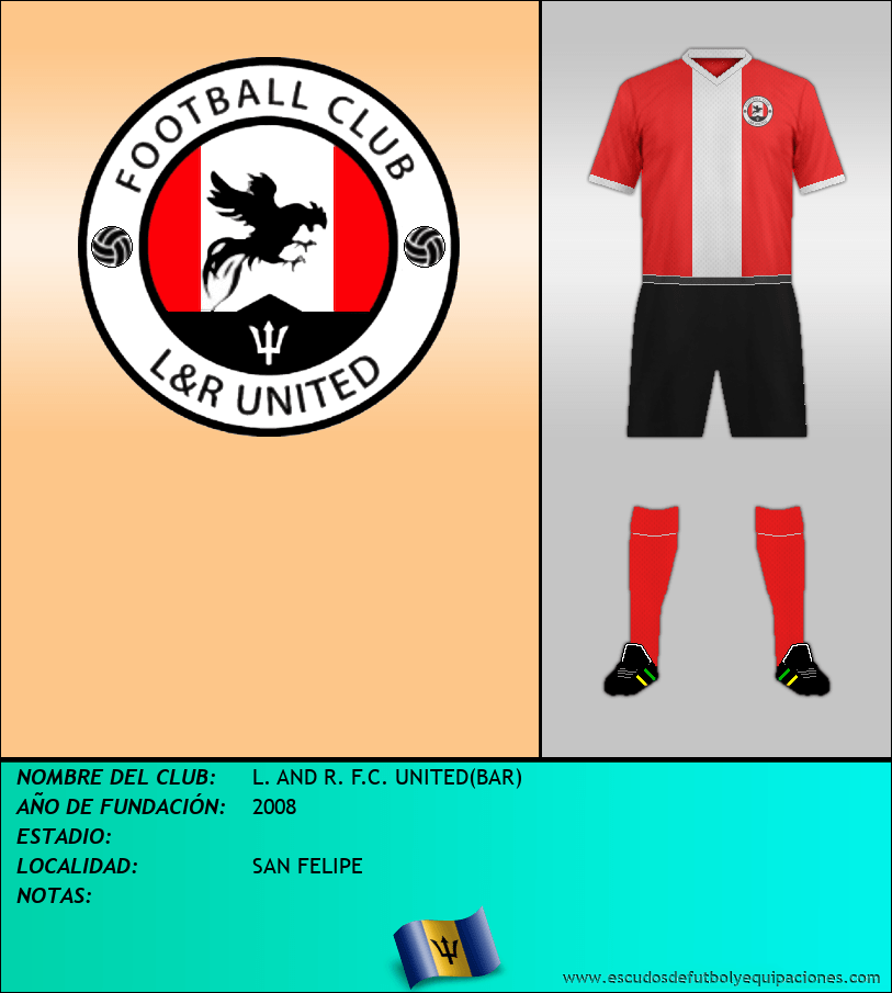 Escudo de L. AND R. F.C. UNITED(BAR)