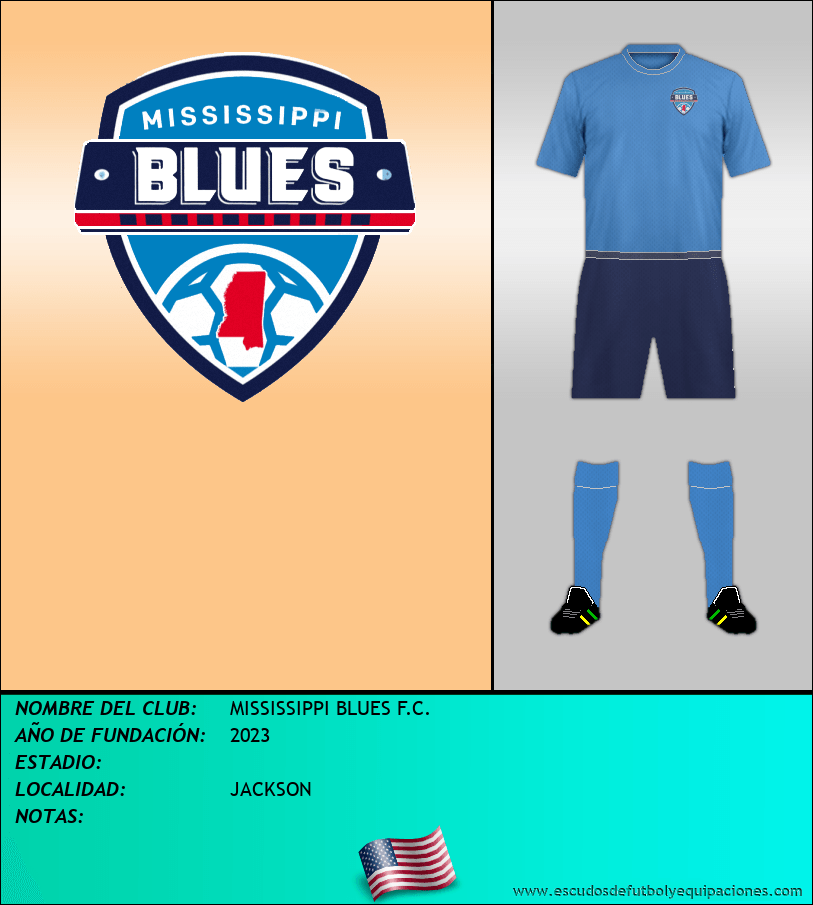 Escudo de MISSISSIPPI BLUES F.C.