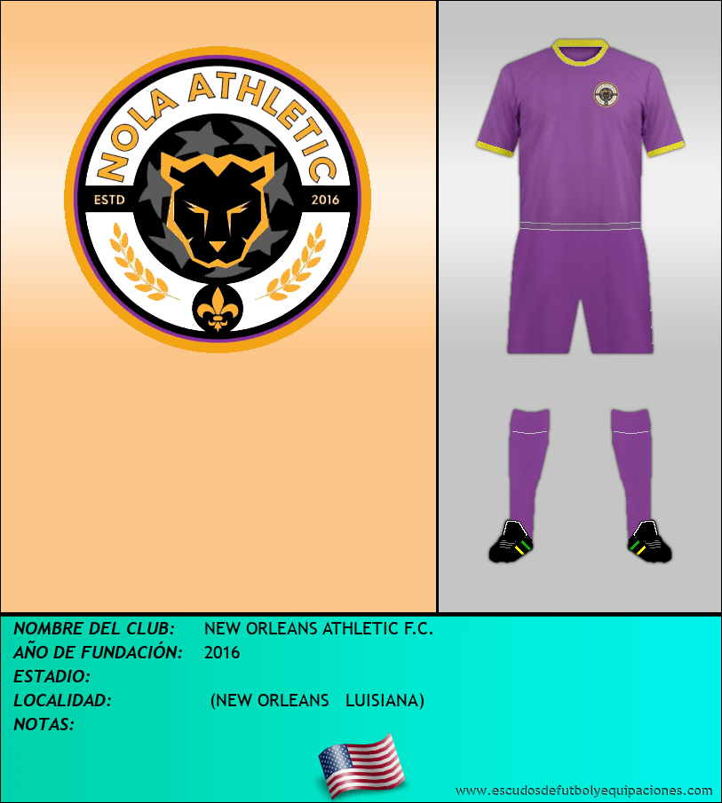 Escudo de NEW ORLEANS ATHLETIC F.C.