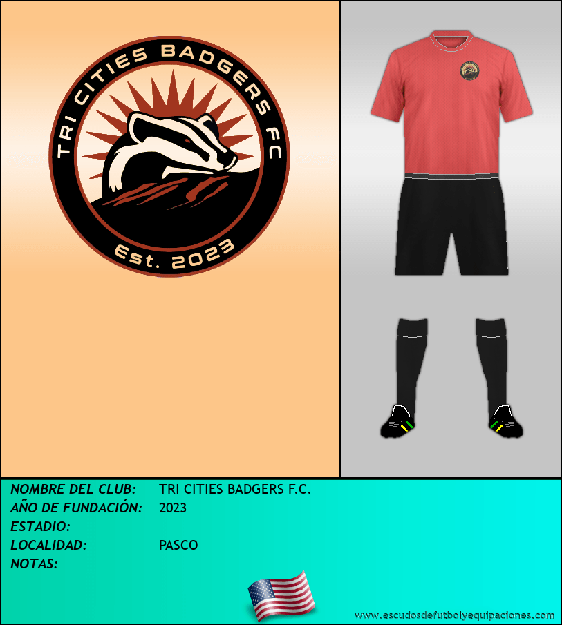 Escudo de TRI CITIES BADGERS F.C.