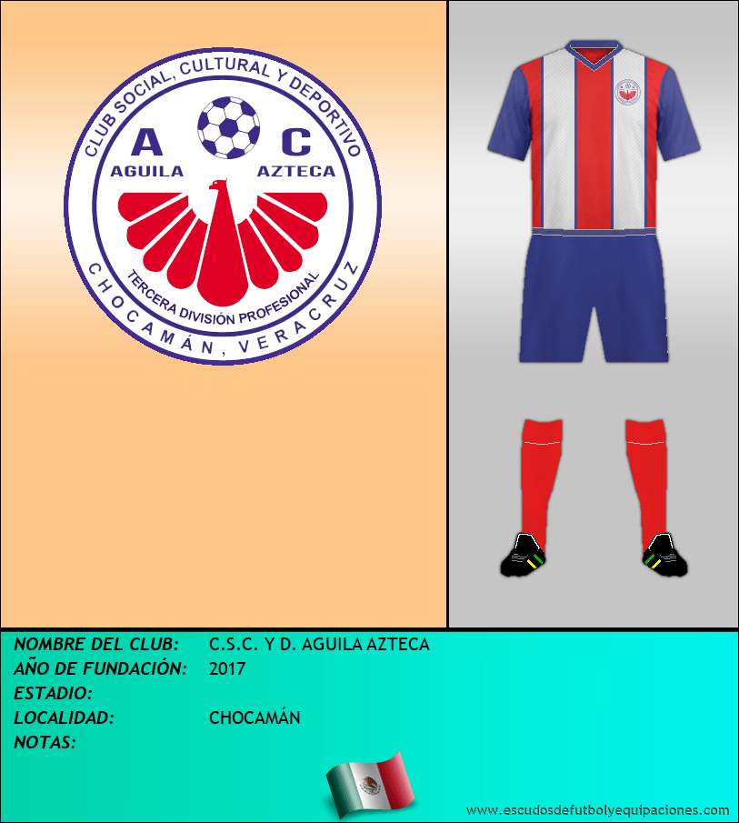 Escudo de C.S.C. Y D. AGUILA AZTECA