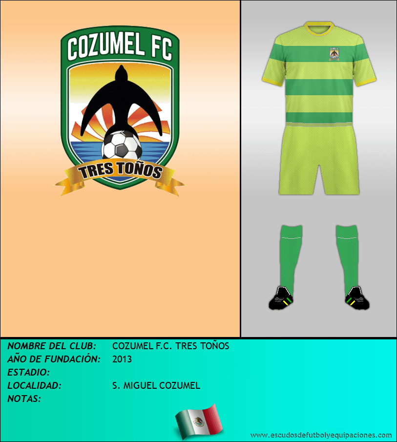 Escudo de COZUMEL F.C. TRES TOÑOS