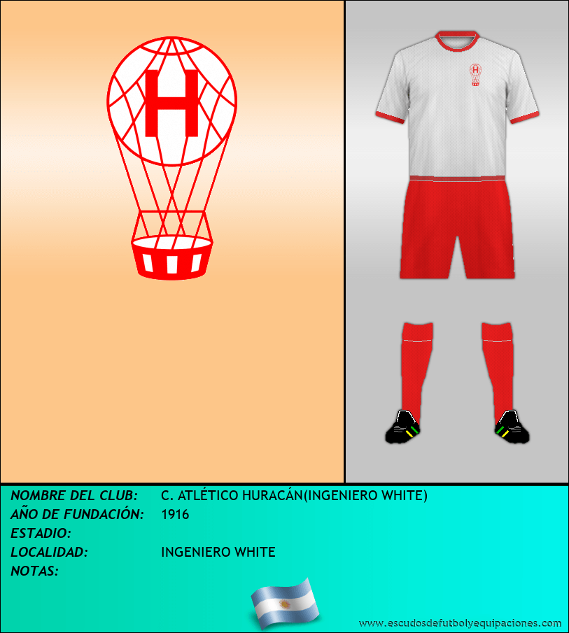 Escudo de C. ATLÉTICO HURACÁN(INGENIERO WHITE)