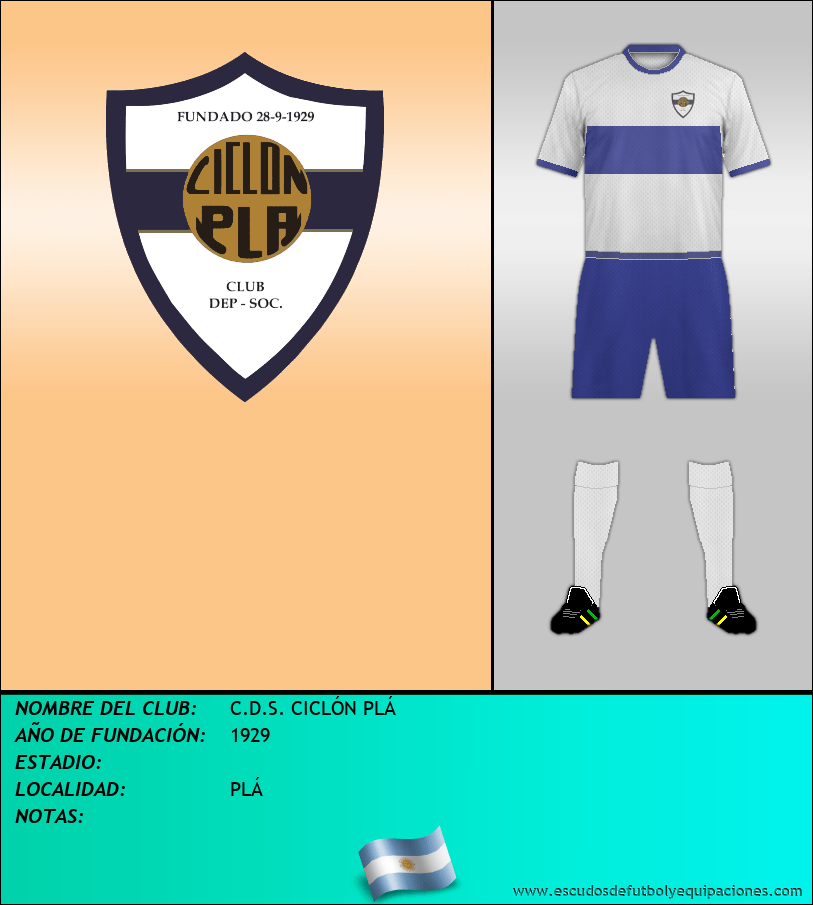 Escudo de C.D.S. CICLÓN PLÁ