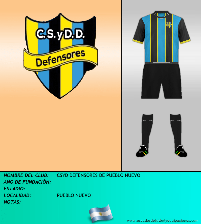 Escudo de CSYD DEFENSORES DE PUEBLO NUEVO