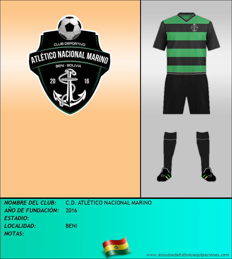 Escudo de C.D. ATLÉTICO NACIONAL MARINO