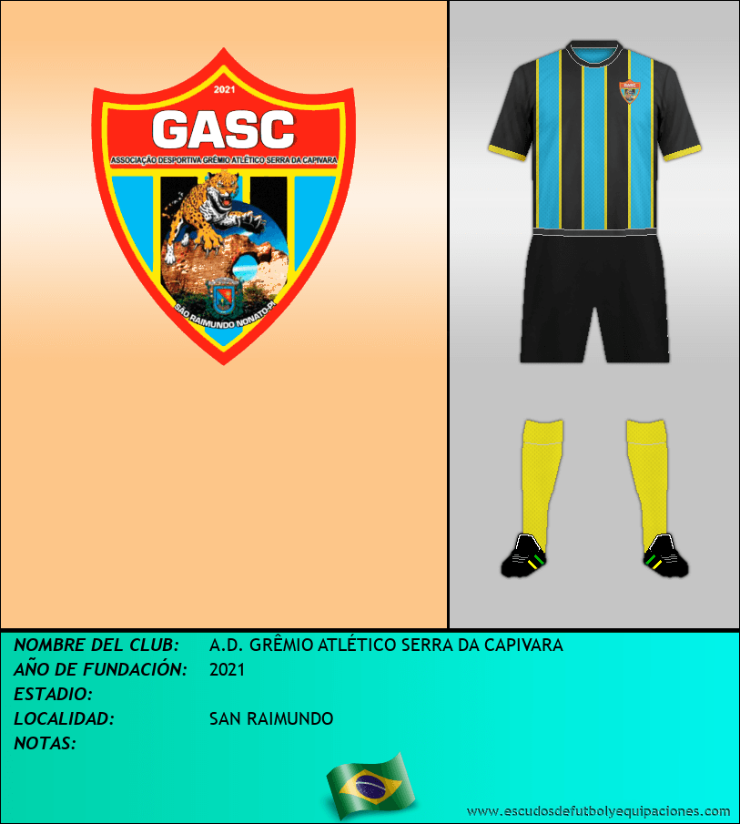 Escudo de A.D. GRÊMIO ATLÉTICO SERRA DA CAPIVARA