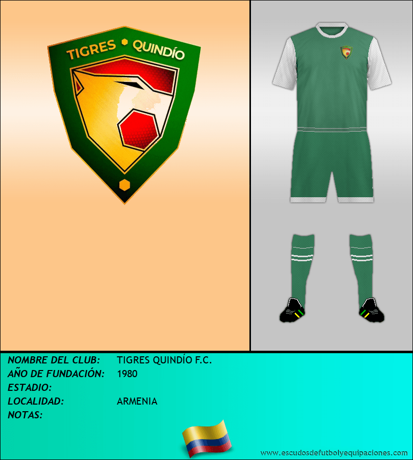 Escudo de TIGRES QUINDÍO F.C.