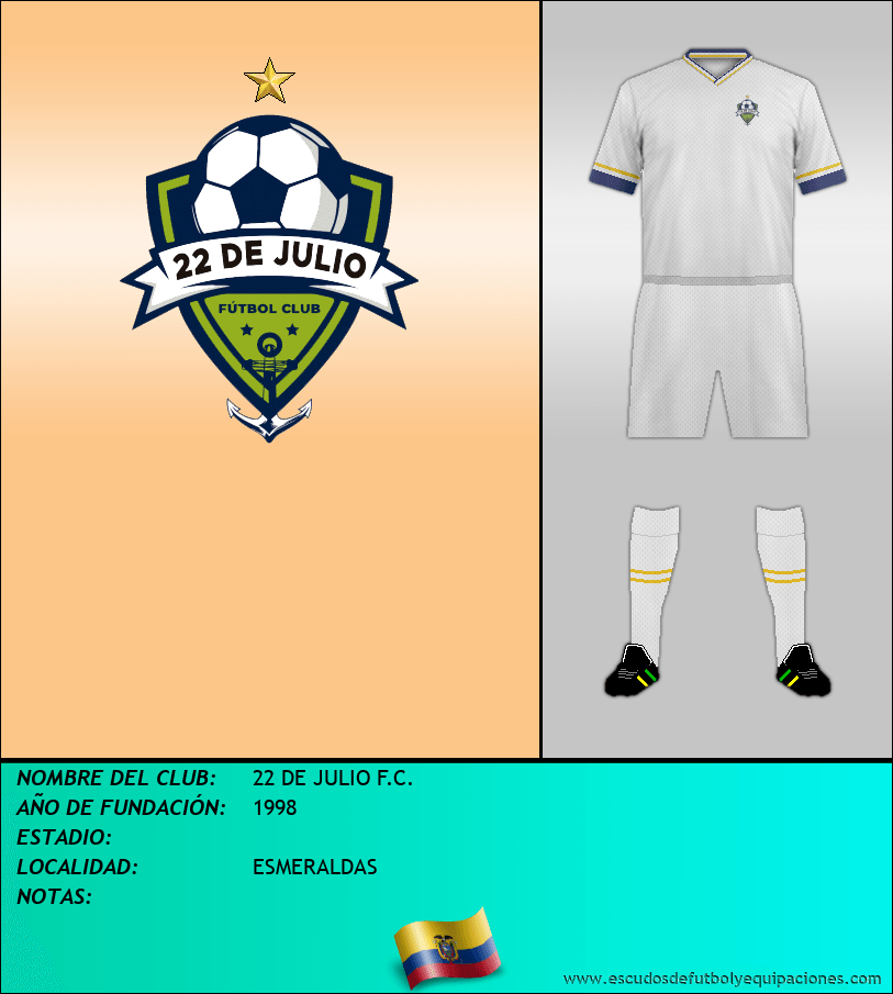 Escudo de 22 DE JULIO F.C.