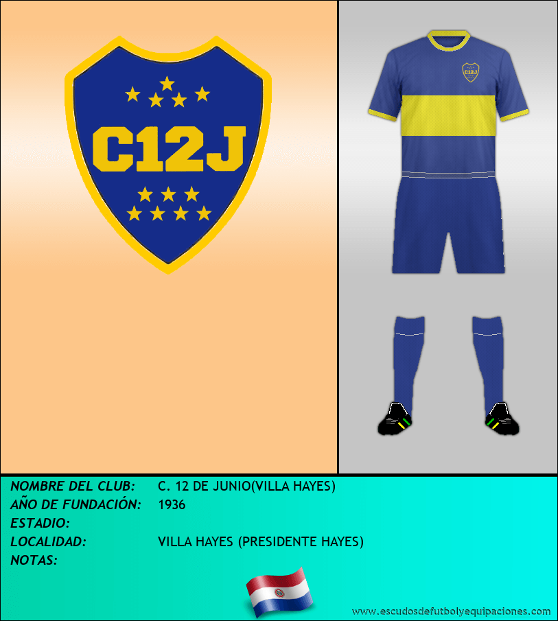 Escudo de C. 12 DE JUNIO(VILLA HAYES)