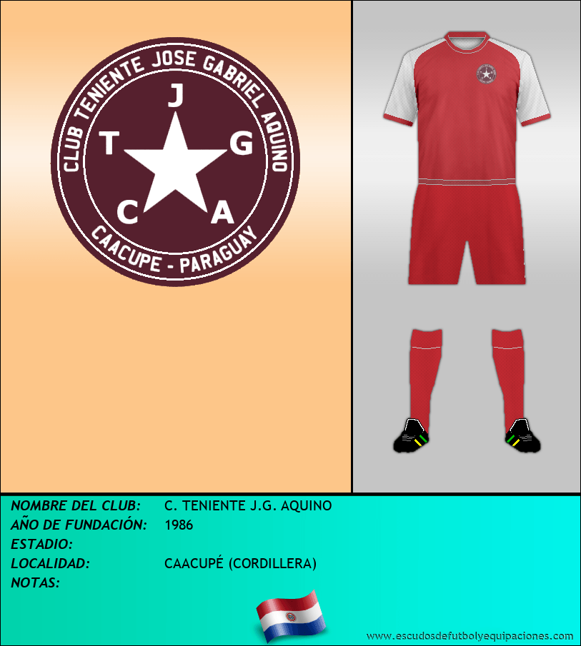 Escudo de C. TENIENTE J.G. AQUINO