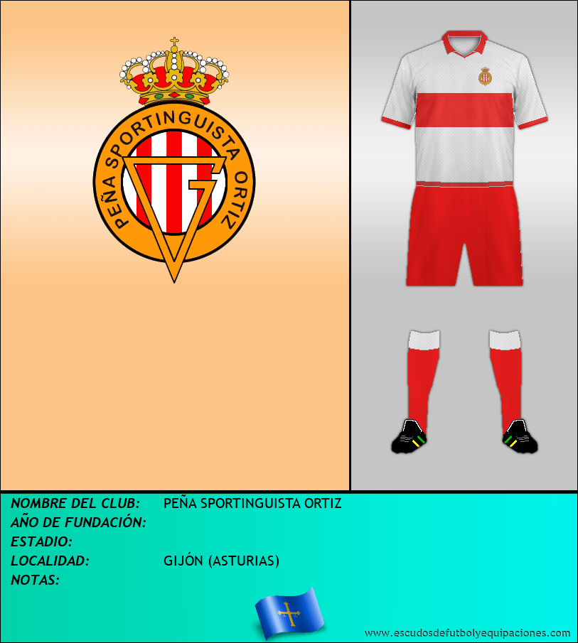 Escudo de PEÑA SPORTINGUISTA ORTIZ