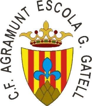 Escudo de C.F. AGRAMUNT ESCOLA G. GATELL (CATALUÑA)