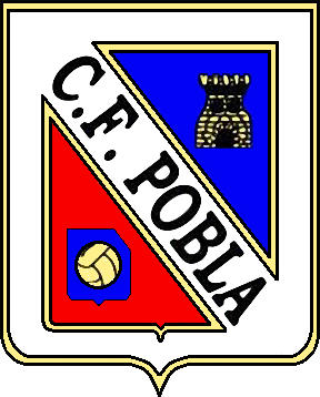 Escudo de C.F. LA POBLA (CATALUÑA)