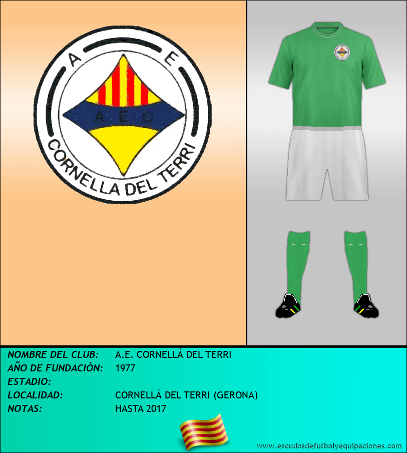 Escudo de A.E. CORNELLÁ DEL TERRI