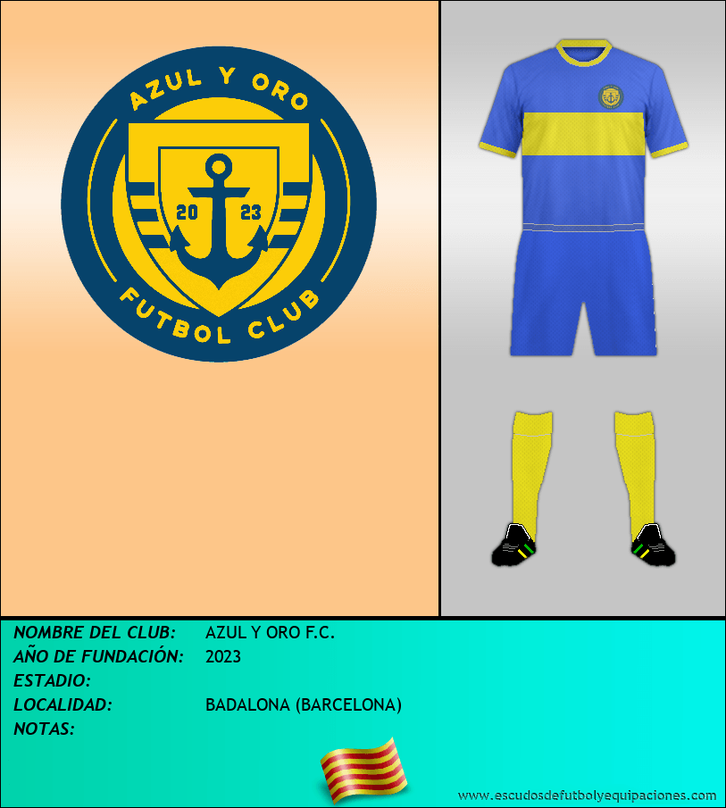 Escudo de AZUL Y ORO F.C.