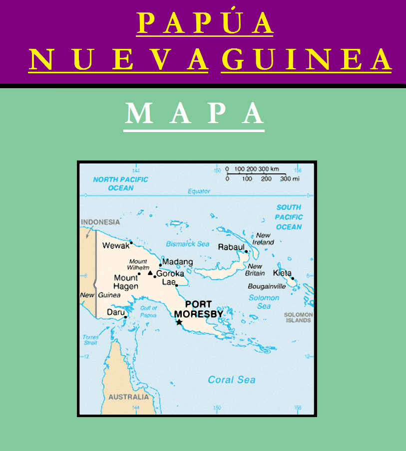 Escudo de MAPA DE PAPÚA NUEVA GUINEA