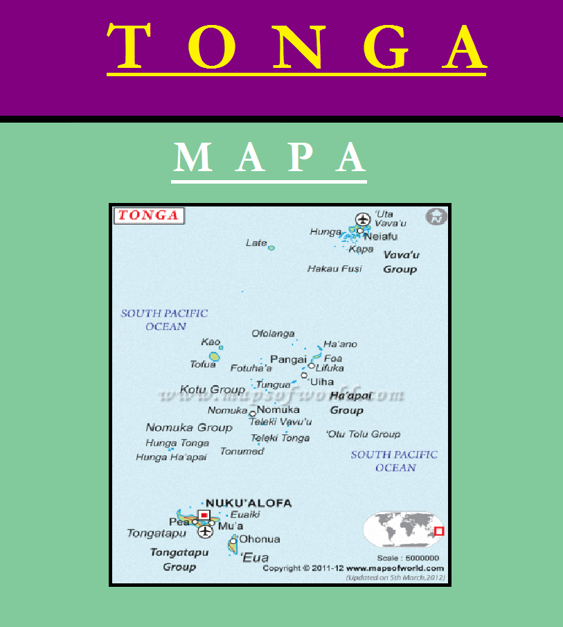 Escudo de MAPA DE TONGA