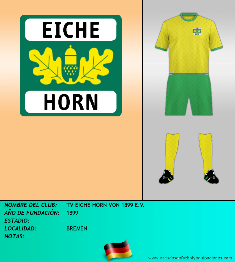 Escudo de TV EICHE HORN VON 1899 E.V.