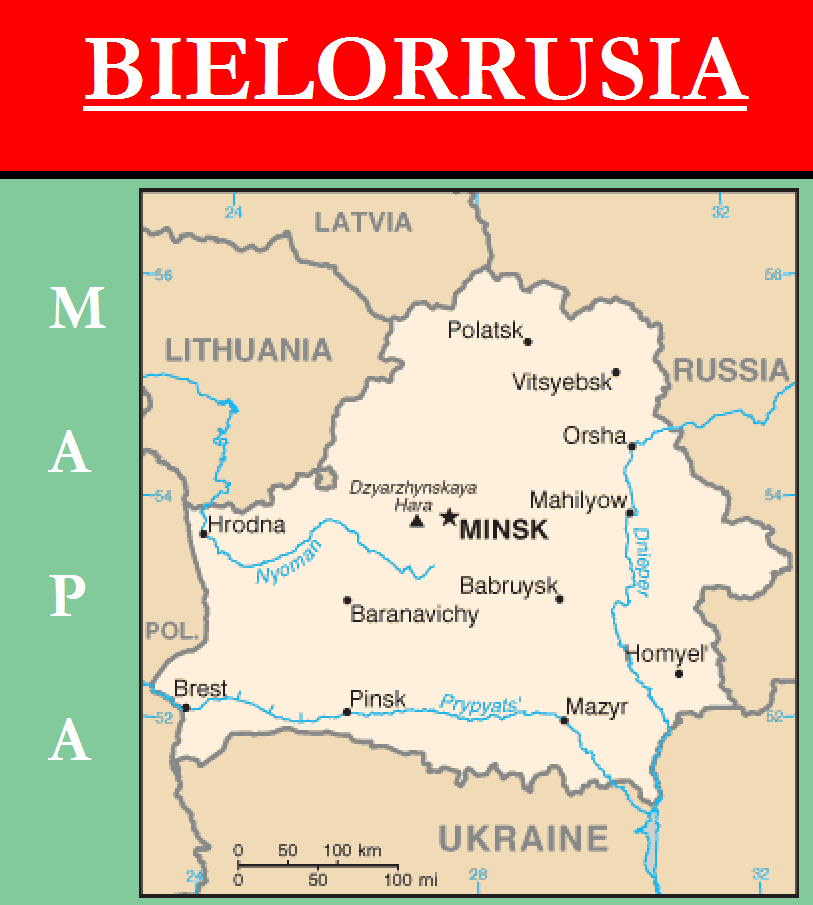 Escudo de MAPA DE BIELORRUSIA