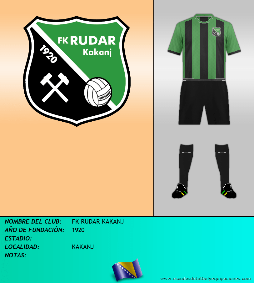 Escudo de FK RUDAR KAKANJ