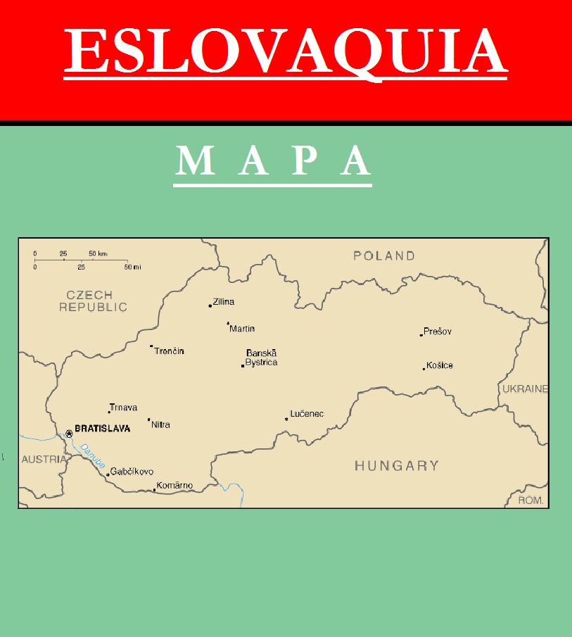 Escudo de MAPA DE ESLOVAQUIA
