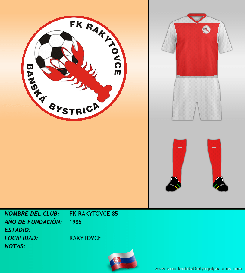 Escudo de FK RAKYTOVCE 85