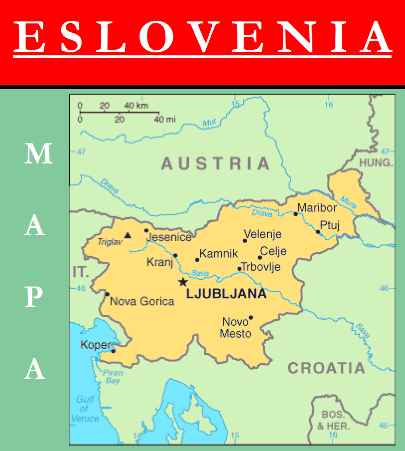 Escudo de MAPA DE ESLOVENIA