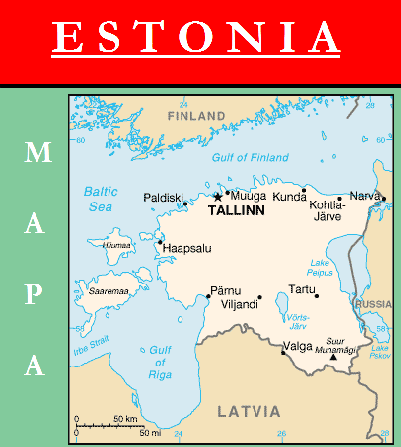Escudo de MAPA DE ESTONIA