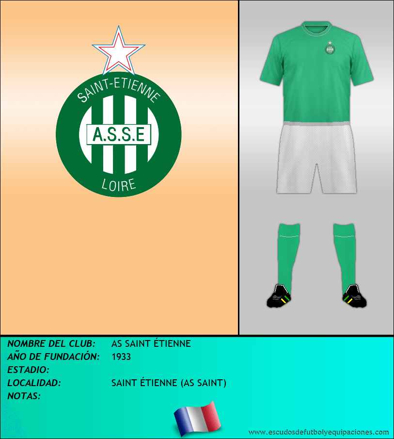 Escudo de AS SAINT ÉTIENNE