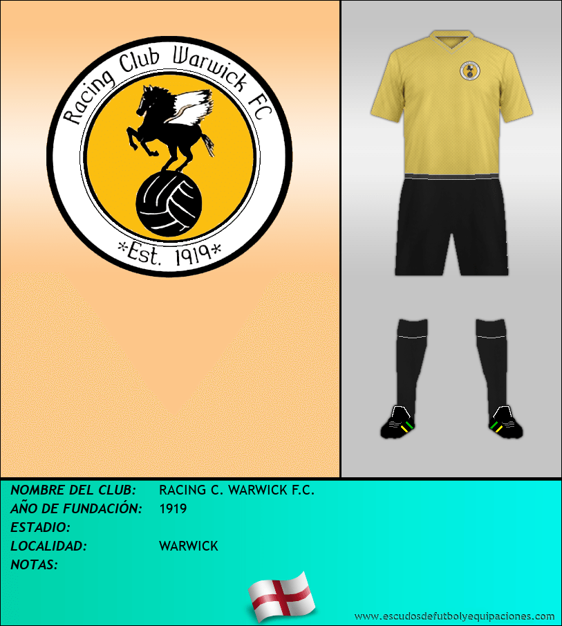 Escudo de RACING C. WARWICK F.C.