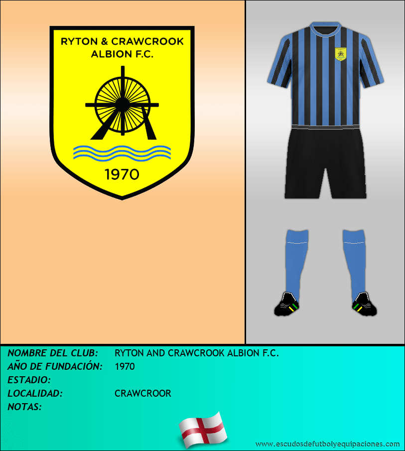 Escudo de RYTON AND CRAWCROOK ALBION F.C.