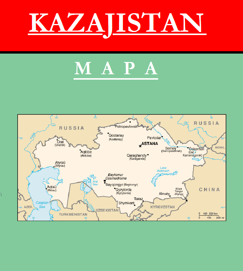 Escudo de MAPA DE KAZAJISTÁN