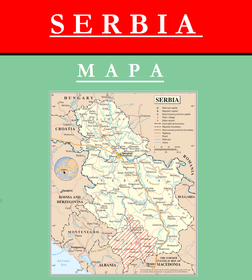 Escudo de MAPA DE SERBIA
