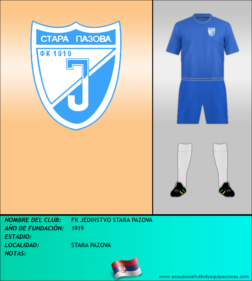 Escudo de FK JEDINSTVO STARA PAZOVA