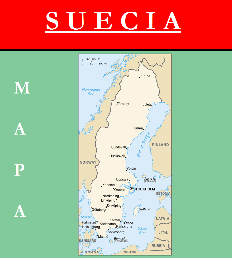 Escudo de MAPA DE SUECIA