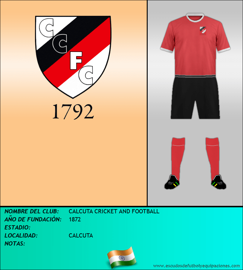 Escudo de CALCUTA CRICKET AND FOOTBALL