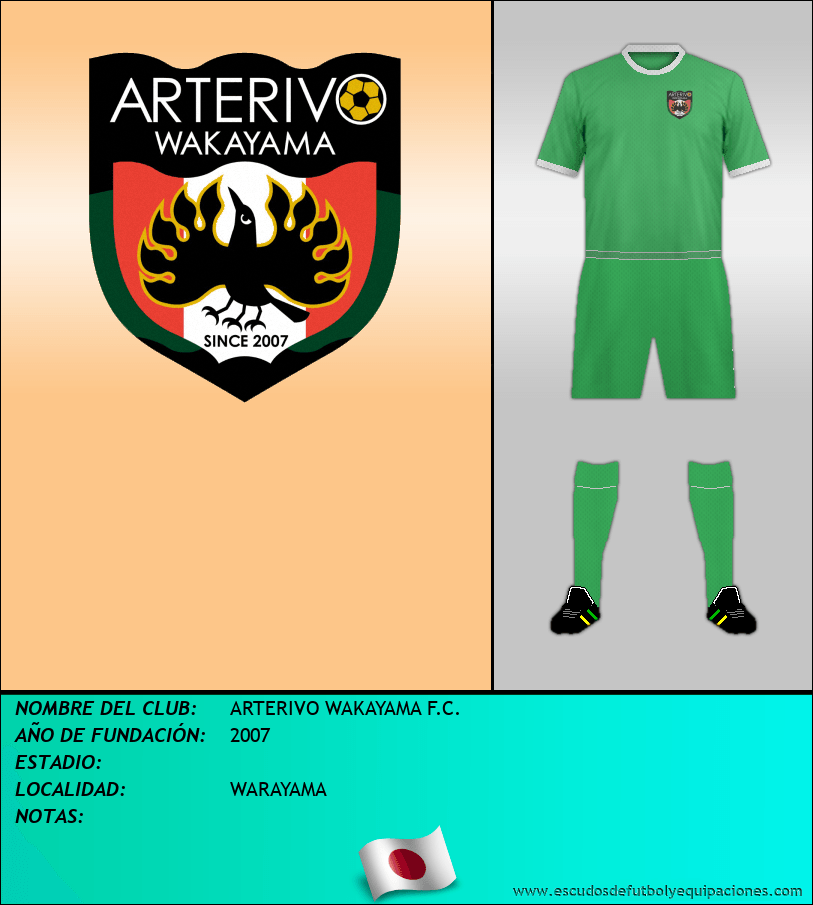 Escudo de ARTERIVO WAKAYAMA F.C.