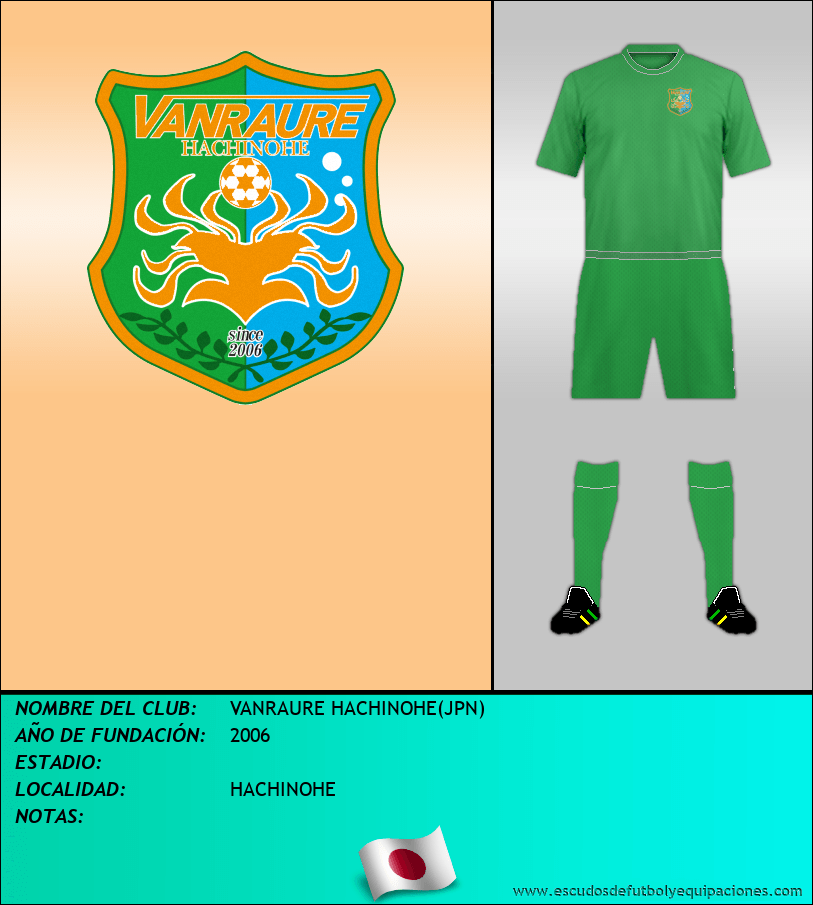 Escudo de VANRAURE HACHINOHE(JPN)