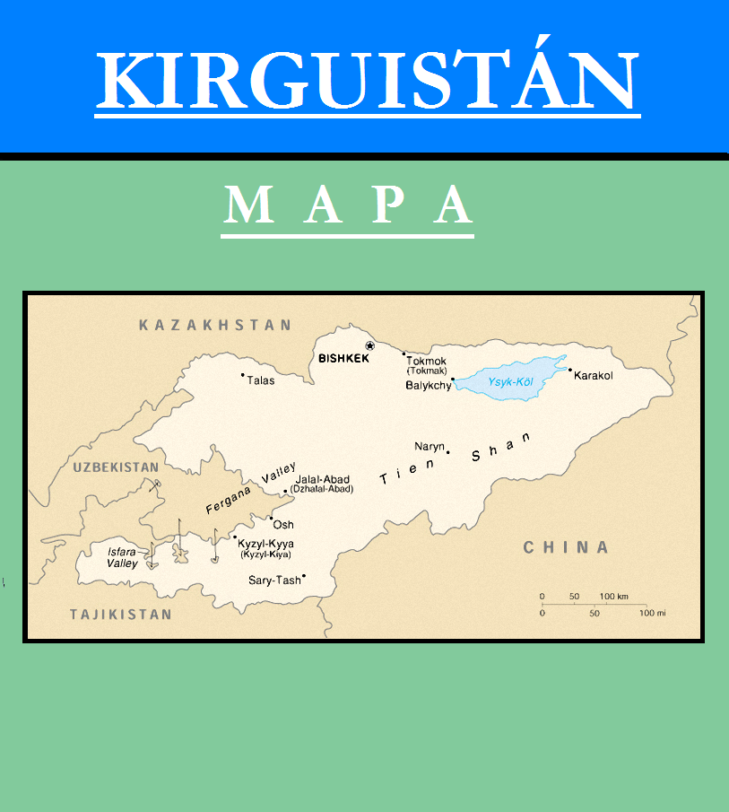 Escudo de MAPA DE KIRGUISTÁN