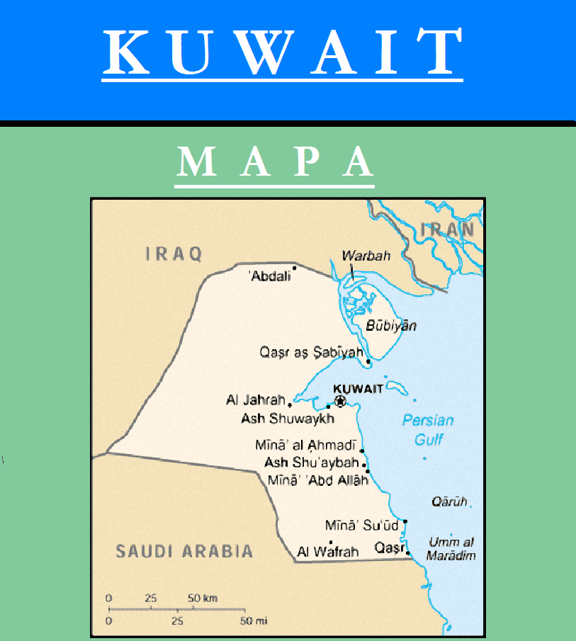 Escudo de MAPA DE KUWAIT