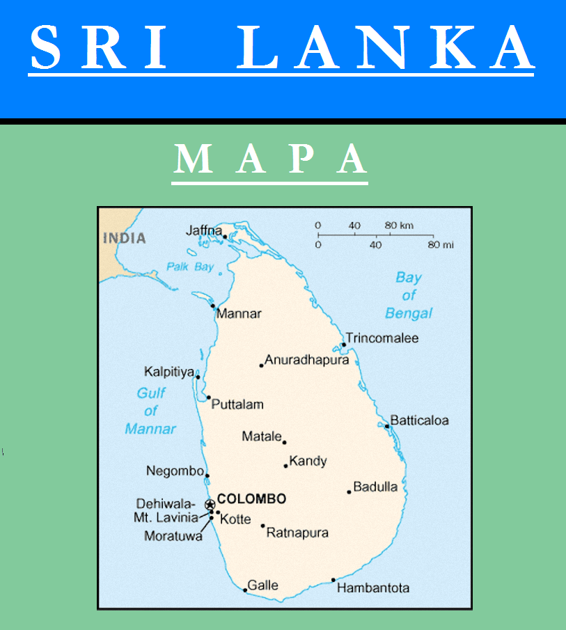 Escudo de MAPA DE SRI LANKA
