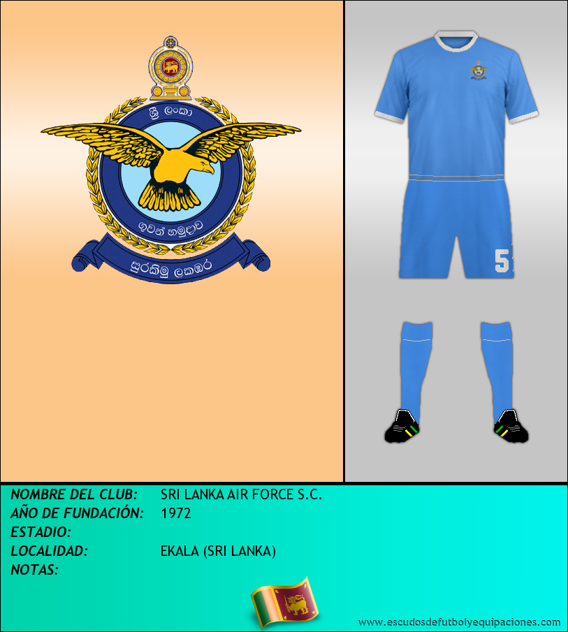 Escudo de SRI LANKA AIR FORCE S.C.